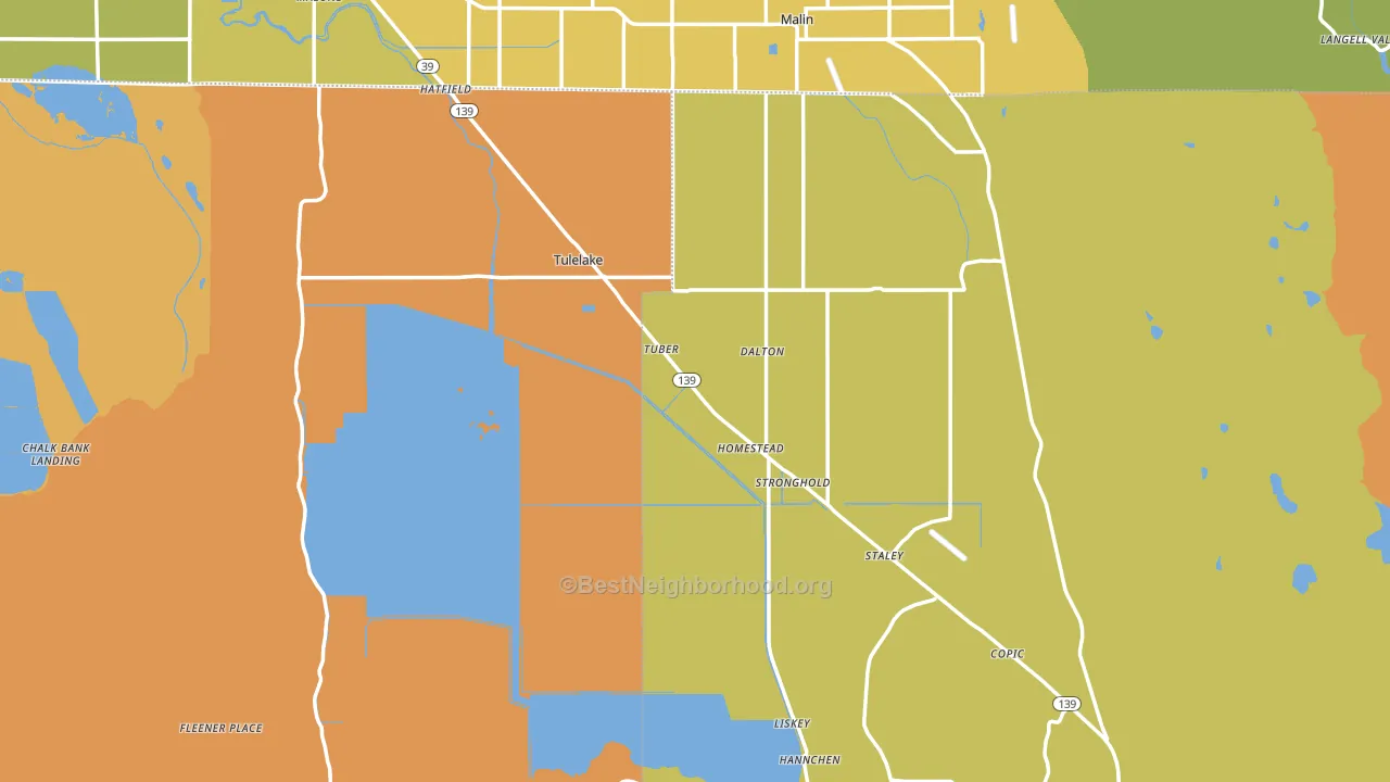 96134, CA block-group voter-turnout map