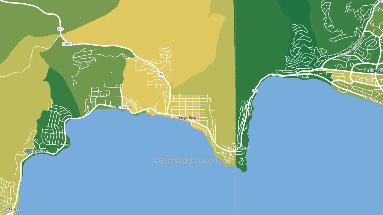 96143, CA block-group voter-turnout map