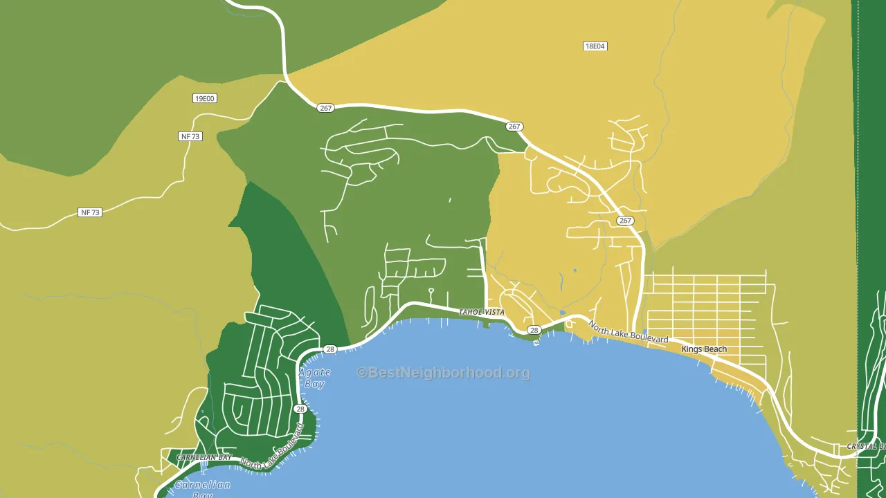 96148, CA block-group voter-turnout map
