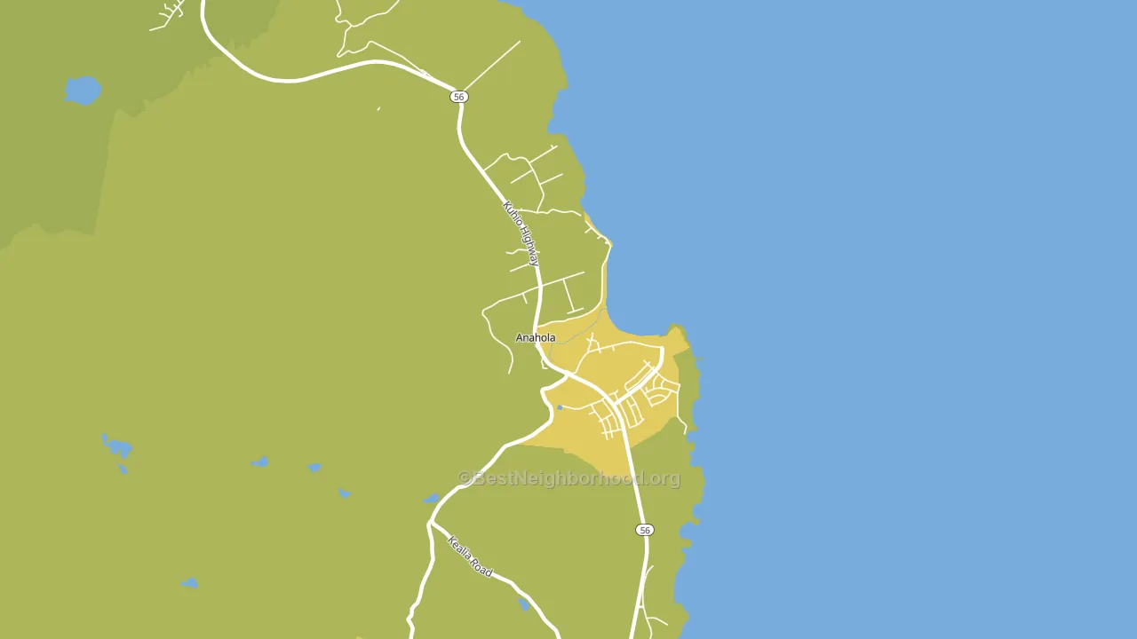 96703, HI block-group voter-turnout map