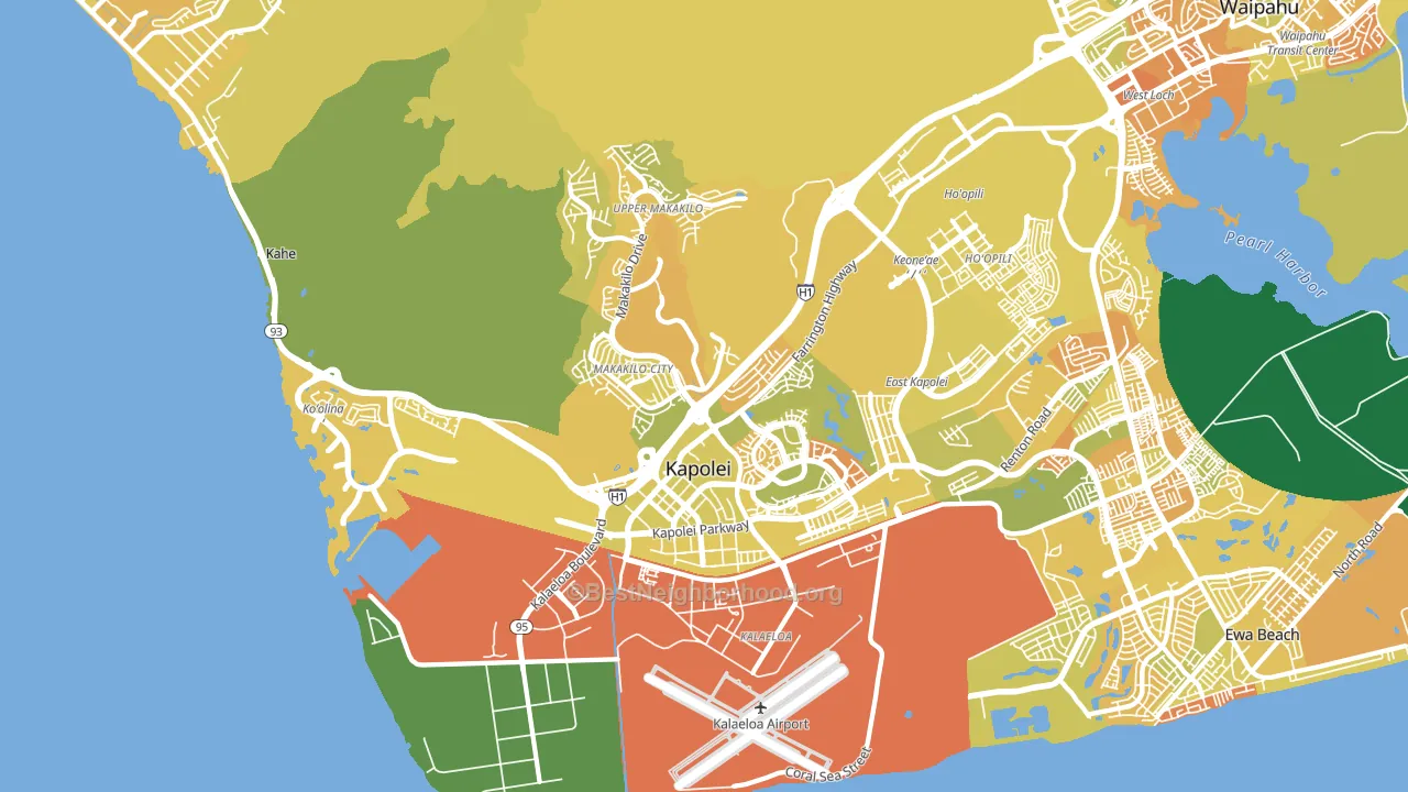 96707, HI block-group voter-turnout map