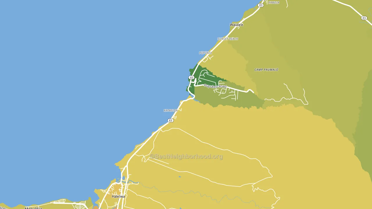 96712, HI block-group voter-turnout map