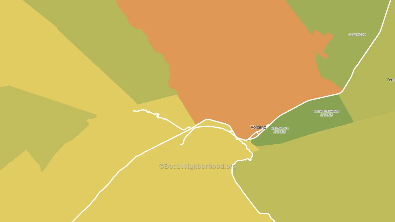 96718, HI block-group voter-turnout map