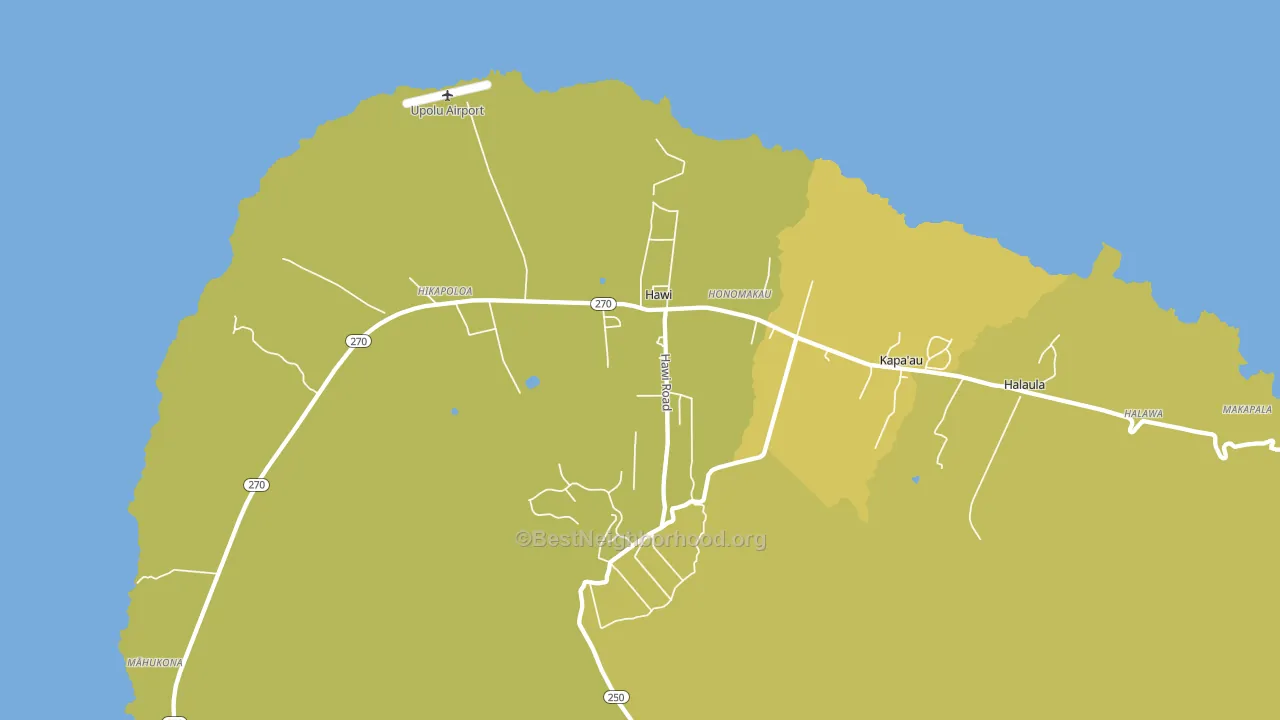 96719, HI block-group voter-turnout map