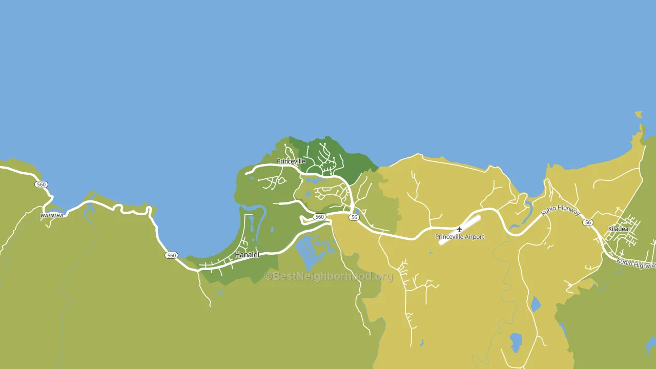 96722, HI block-group voter-turnout map