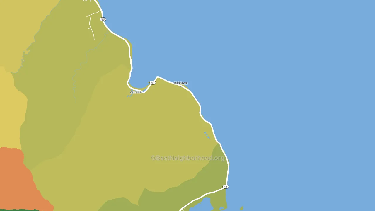 96730, HI block-group voter-turnout map