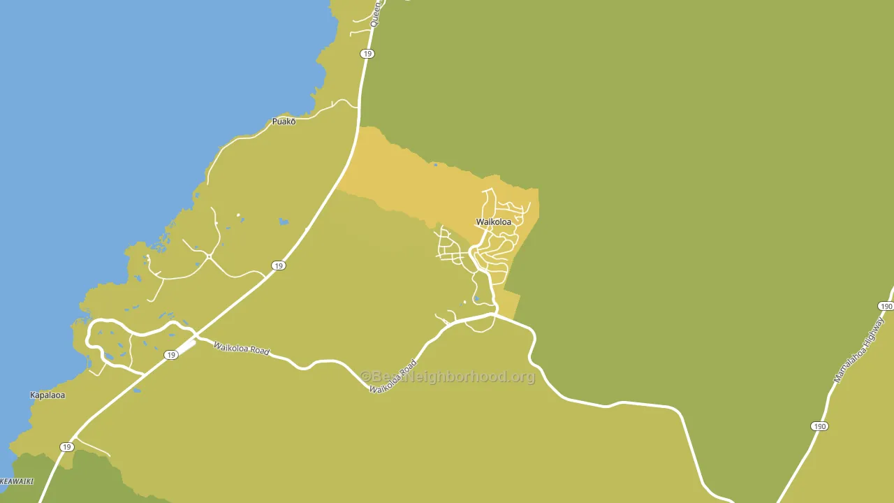 96738, HI block-group voter-turnout map