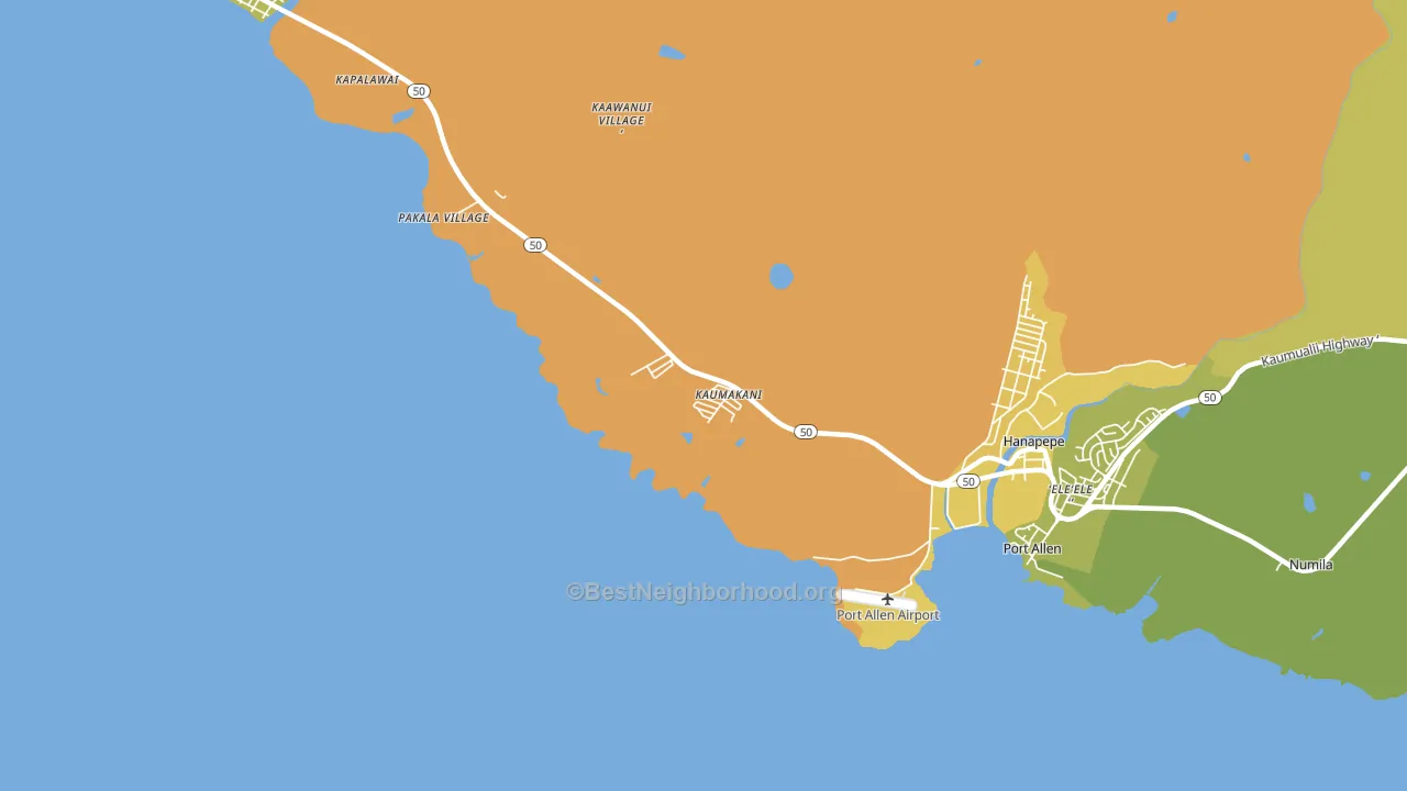 96747, HI block-group voter-turnout map