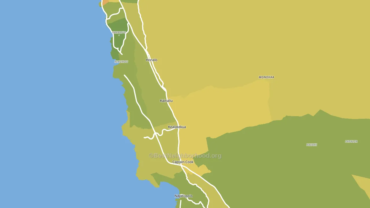 96750, HI block-group voter-turnout map