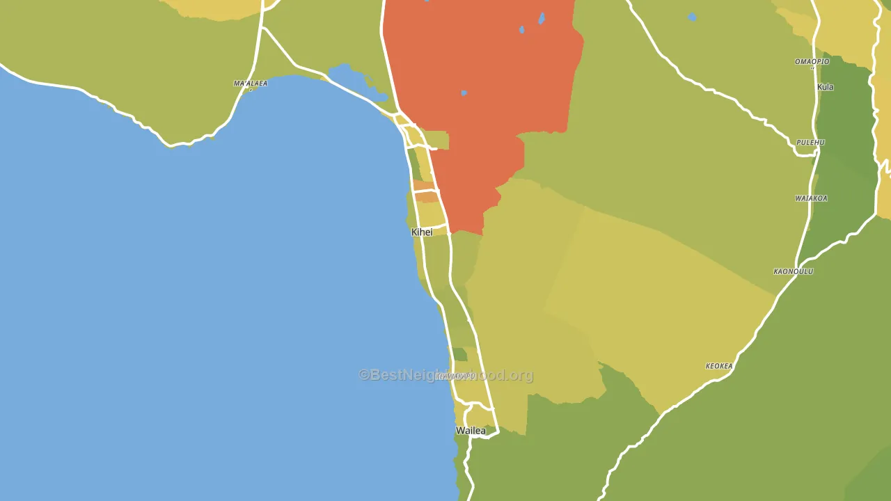 96753, HI block-group voter-turnout map
