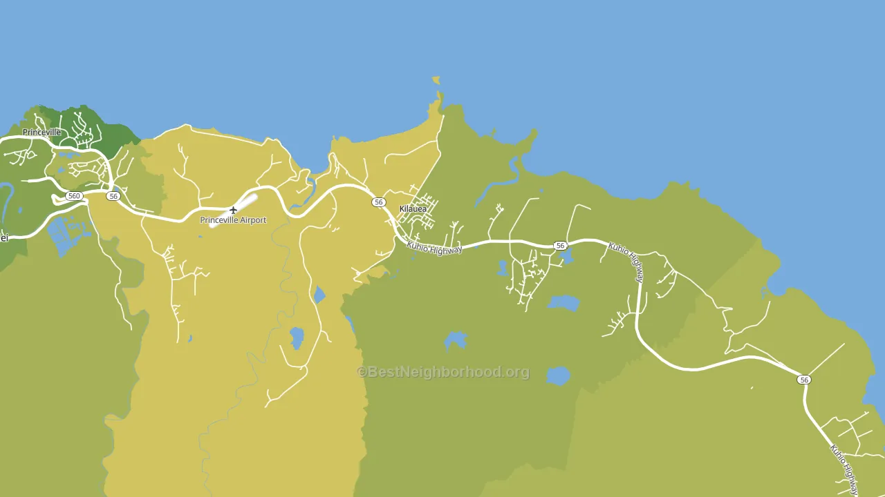 96754, HI block-group voter-turnout map
