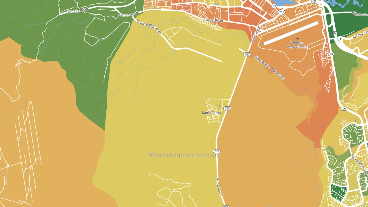 96759, HI block-group voter-turnout map