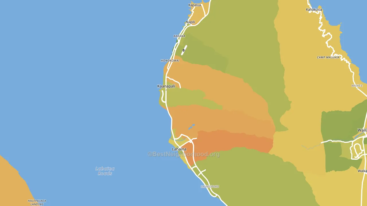 96761, HI block-group voter-turnout map