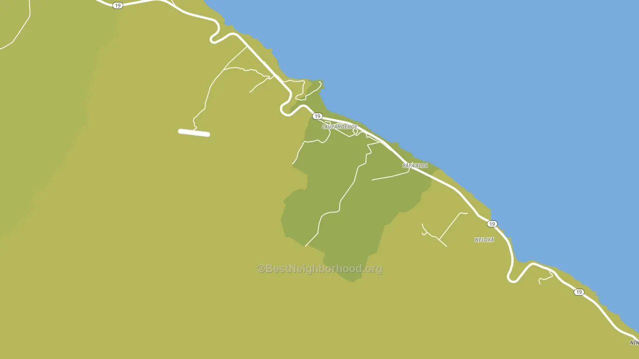 96764, HI block-group voter-turnout map