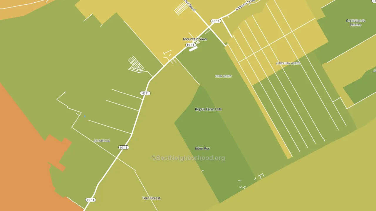 96771, HI block-group voter-turnout map