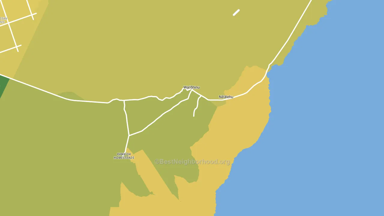 96772, HI block-group voter-turnout map