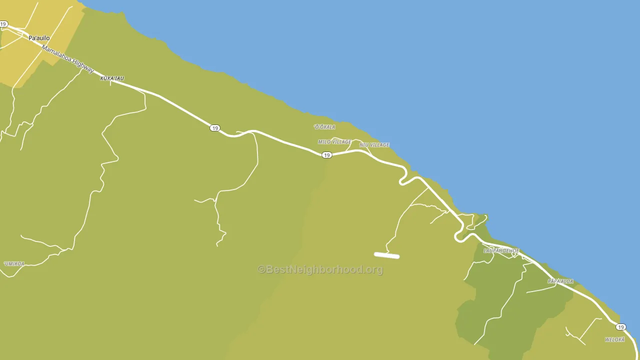 96774, HI block-group voter-turnout map