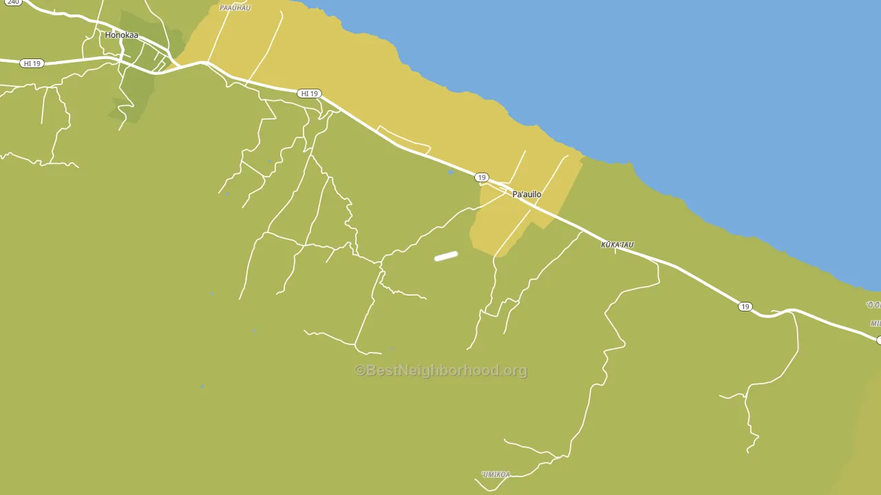 96776, HI block-group voter-turnout map