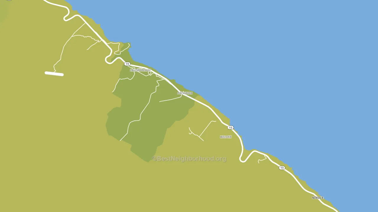 96780, HI block-group voter-turnout map