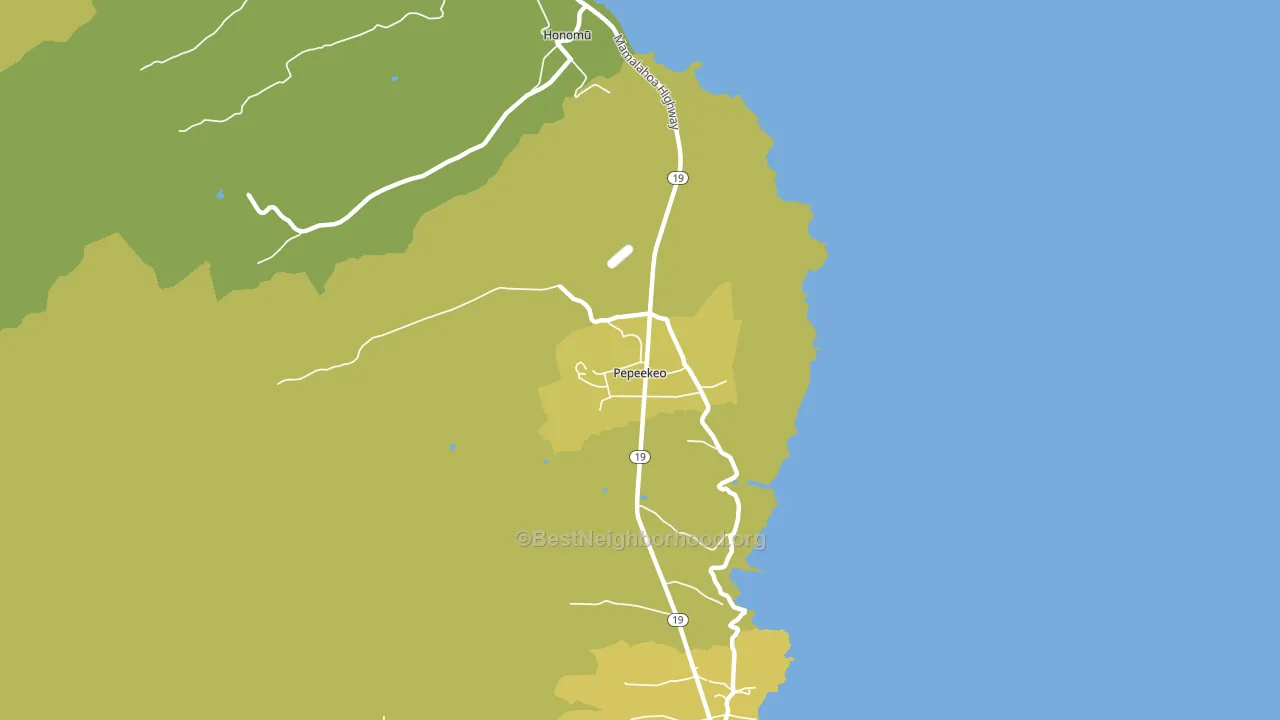 96783, HI block-group voter-turnout map