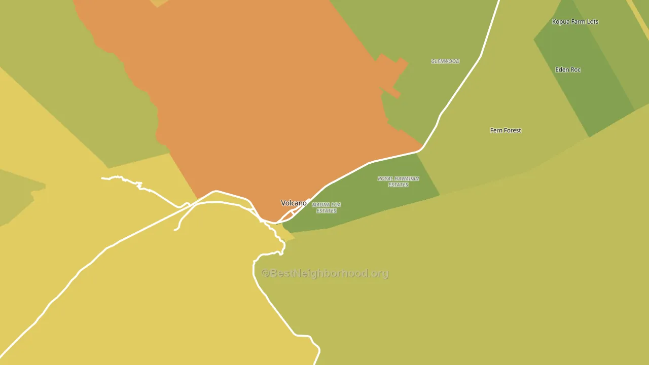 96785, HI block-group voter-turnout map