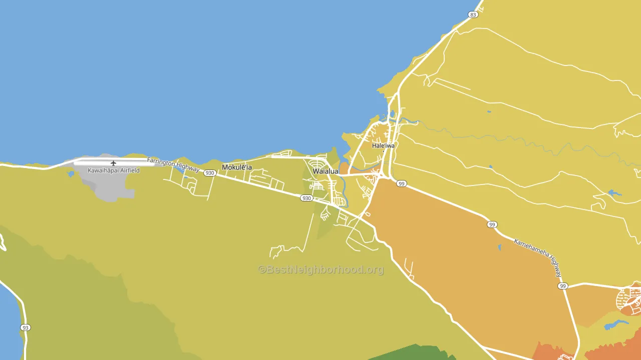 96791, HI block-group voter-turnout map