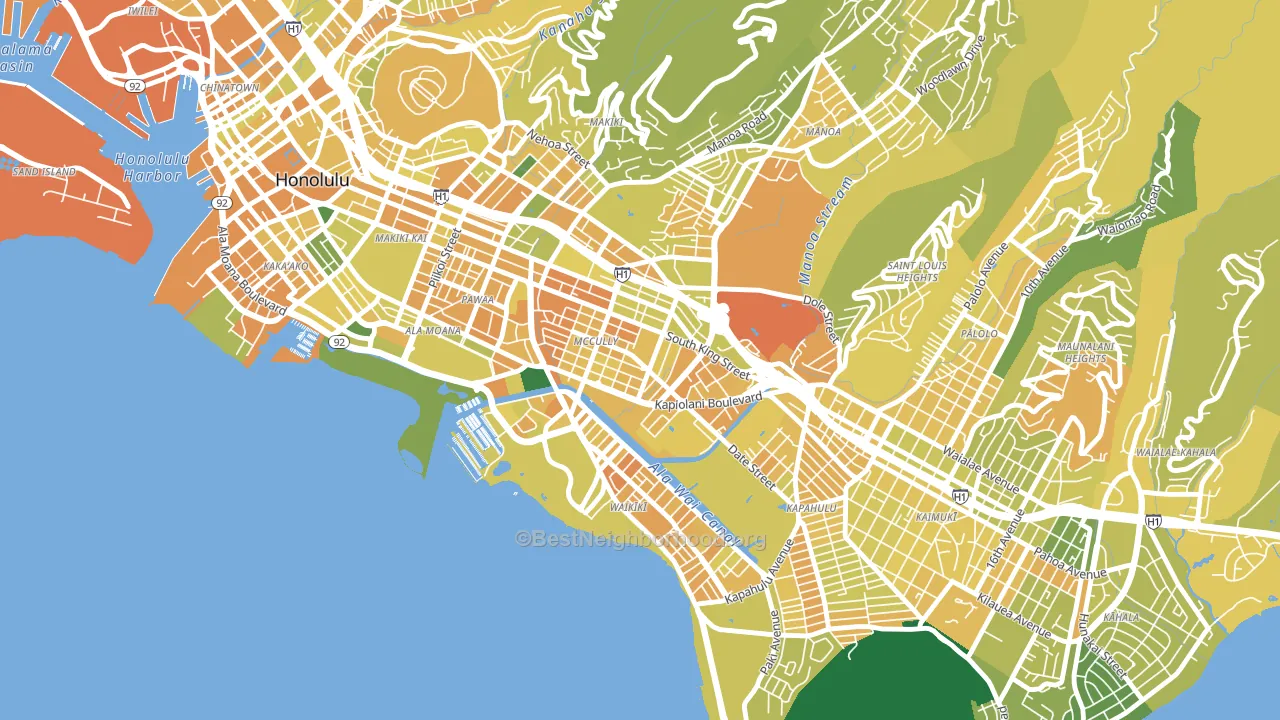 96826, HI block-group voter-turnout map
