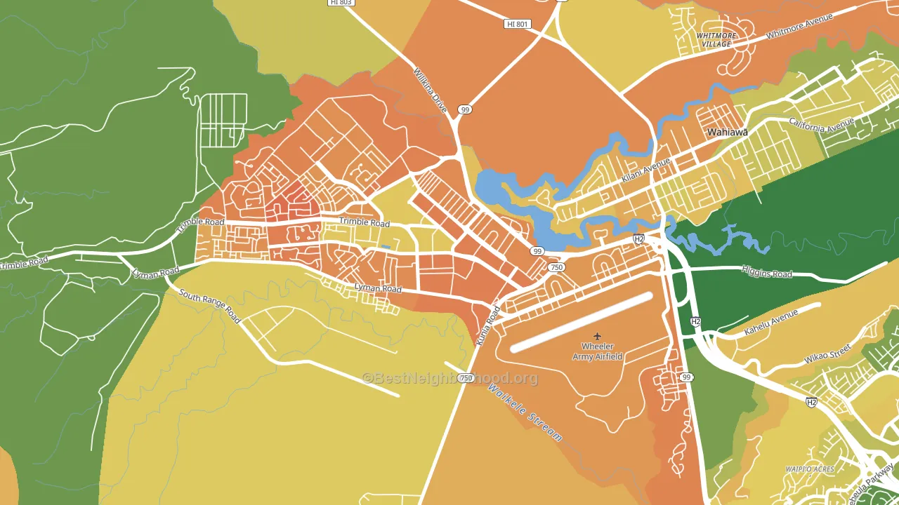 96857, HI block-group voter-turnout map