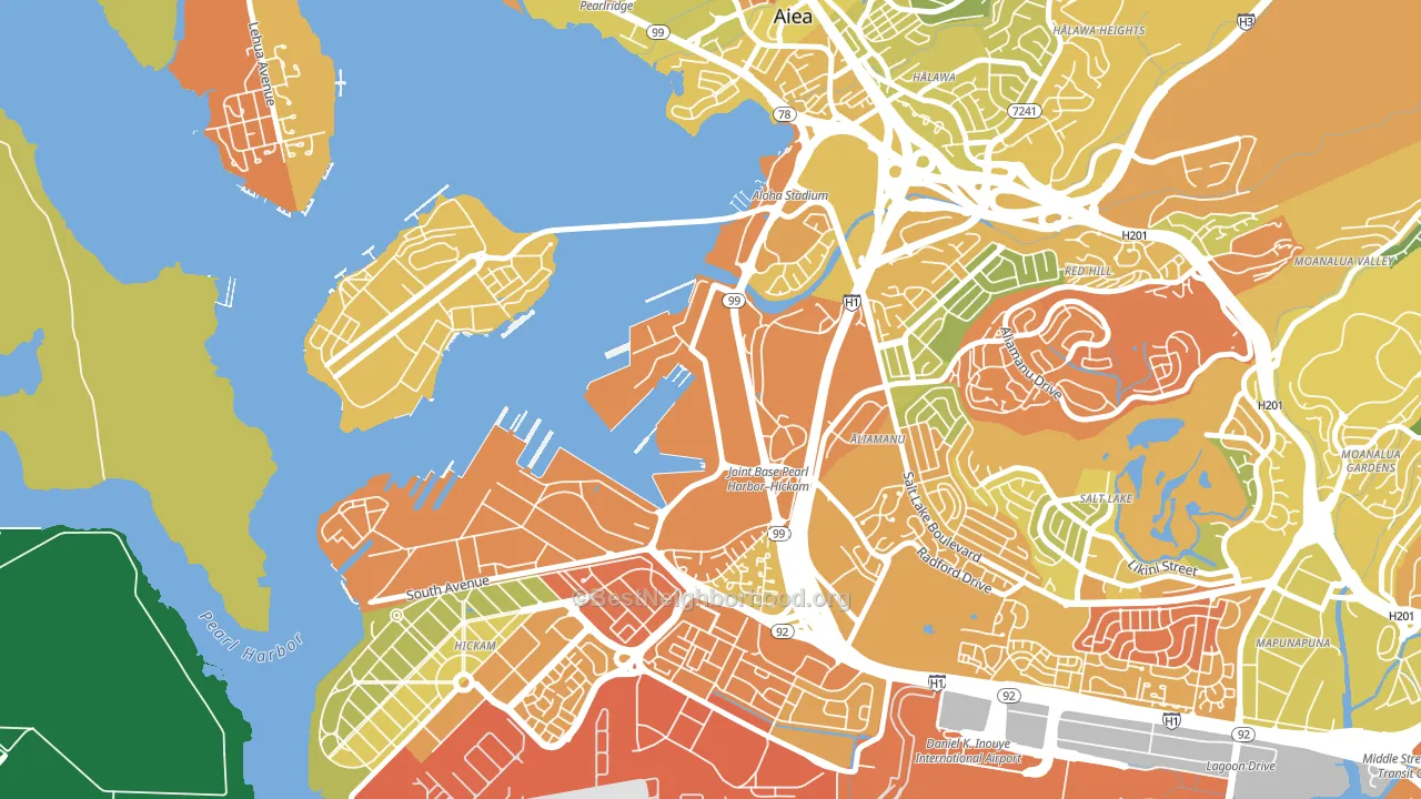 96860, HI block-group voter-turnout map