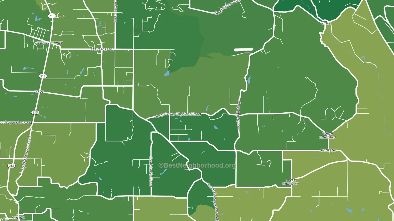 97004, OR block-group voter-turnout map