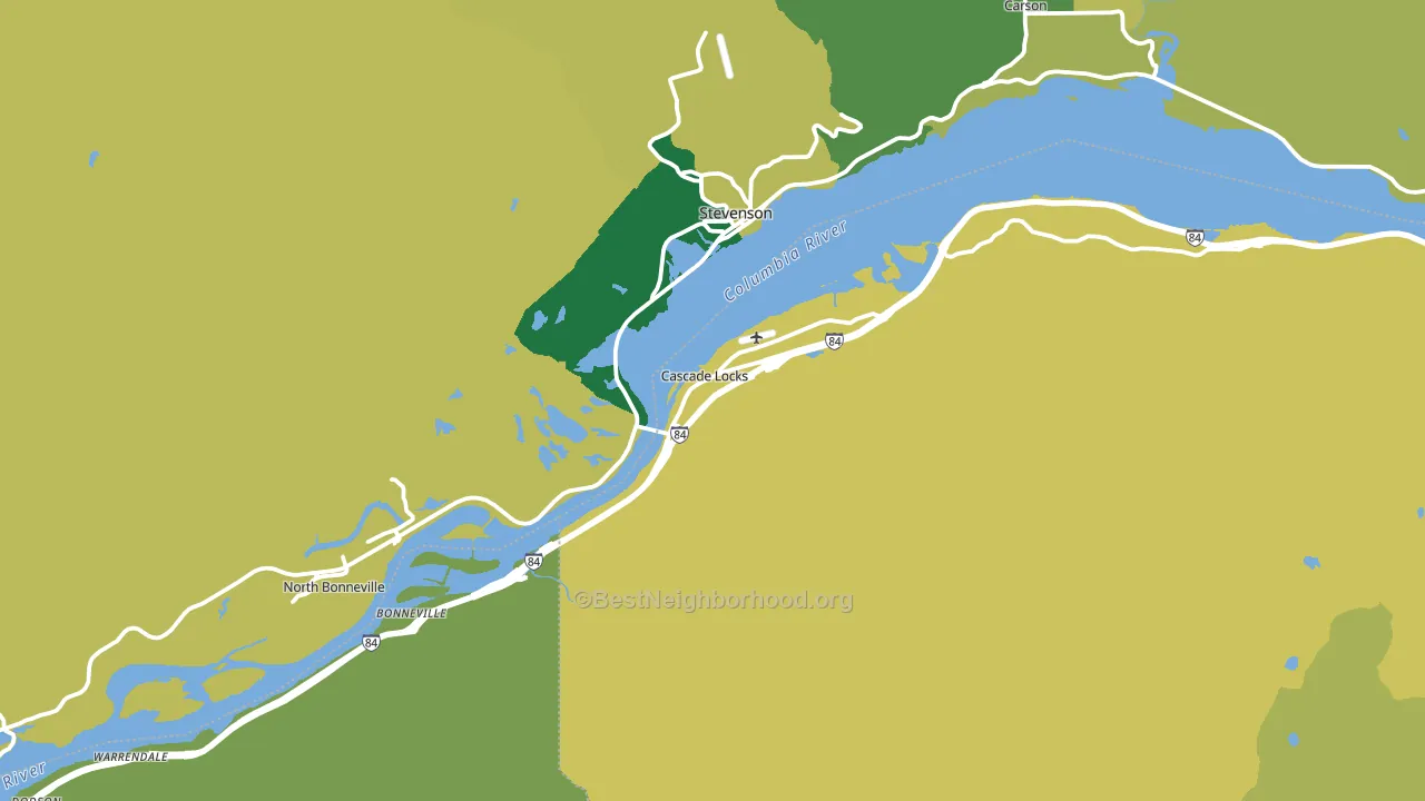 97014, OR block-group voter-turnout map