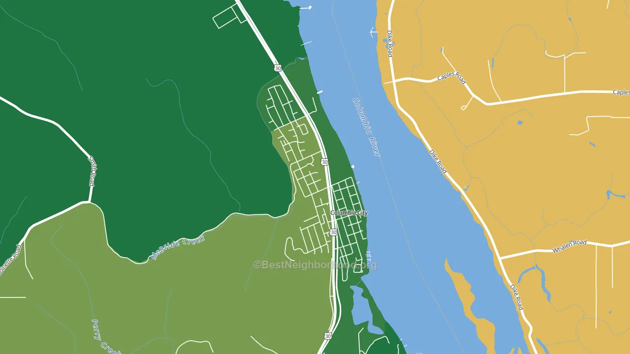 97018, OR block-group voter-turnout map