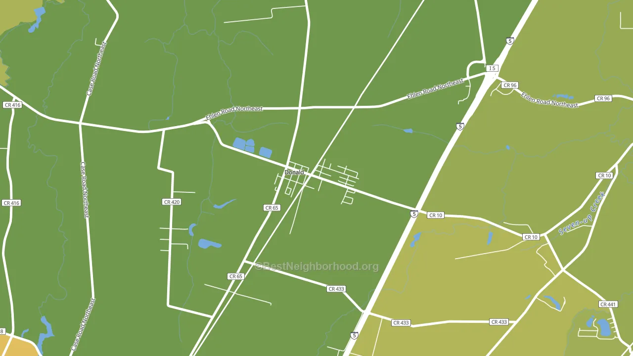 97020, OR block-group voter-turnout map