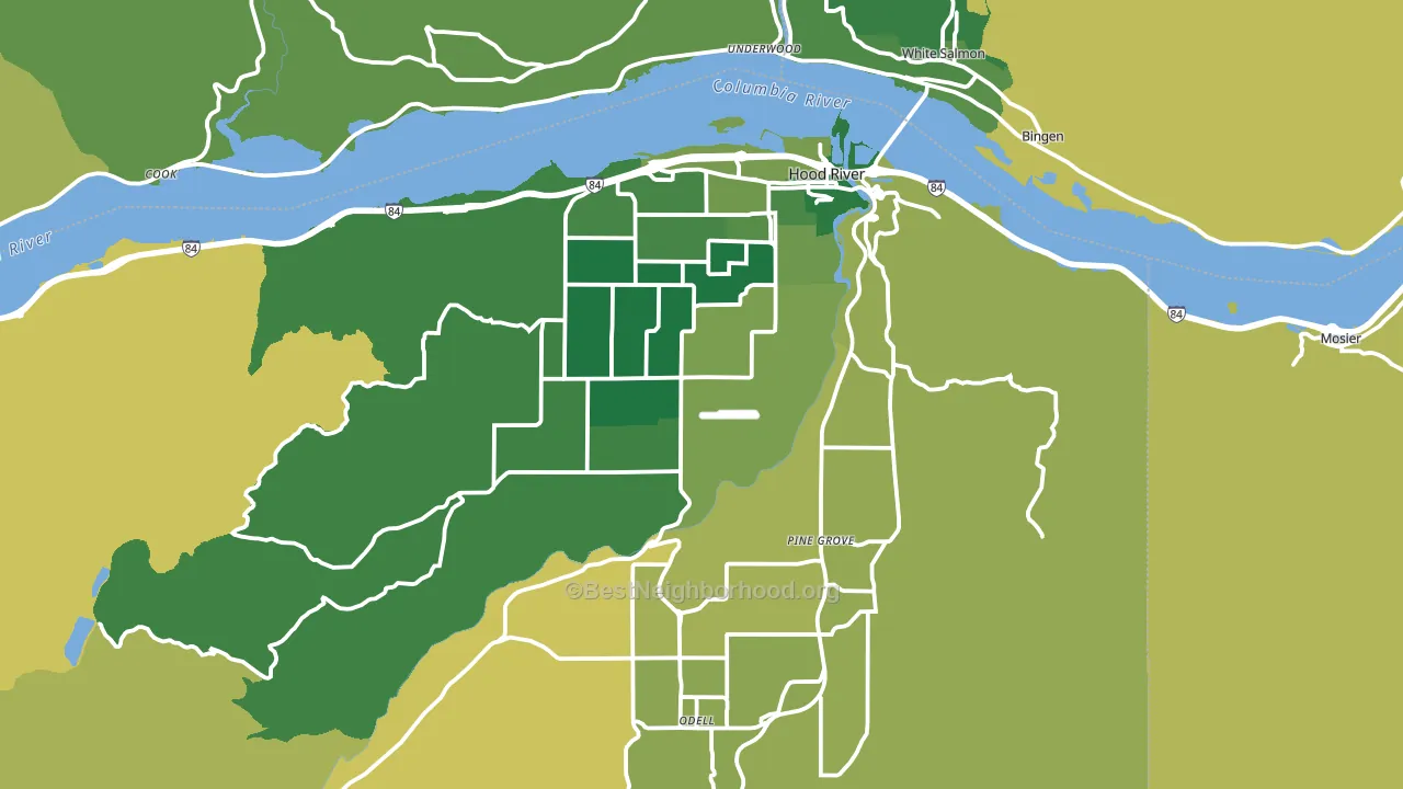 97031, OR block-group voter-turnout map