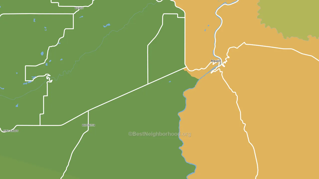 97037, OR block-group voter-turnout map