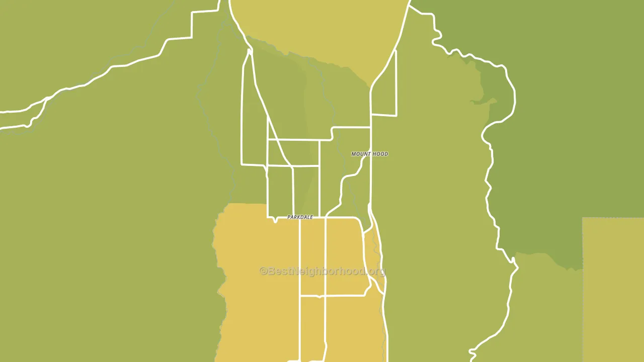 97041, OR block-group voter-turnout map