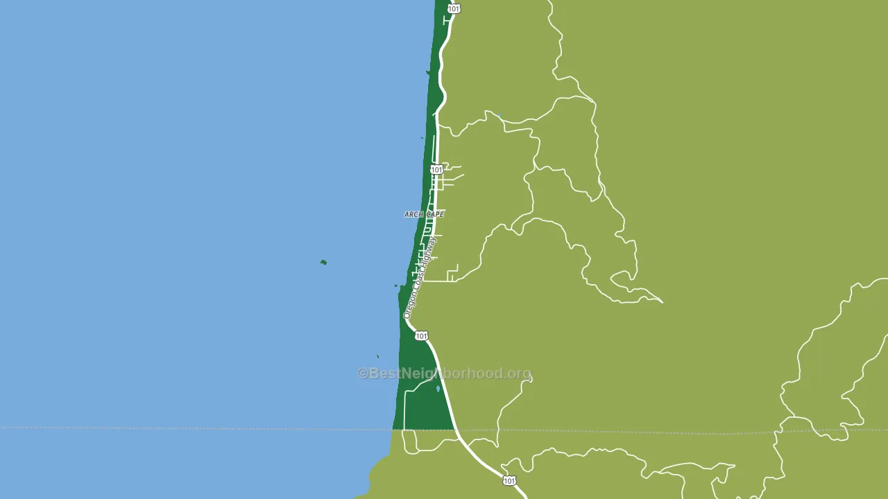 97102, OR block-group voter-turnout map