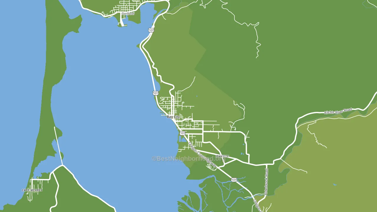 97107, OR block-group voter-turnout map