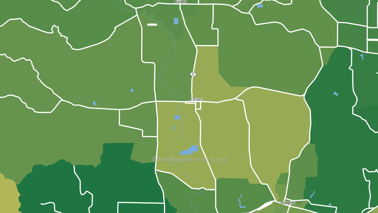 97111, OR block-group voter-turnout map