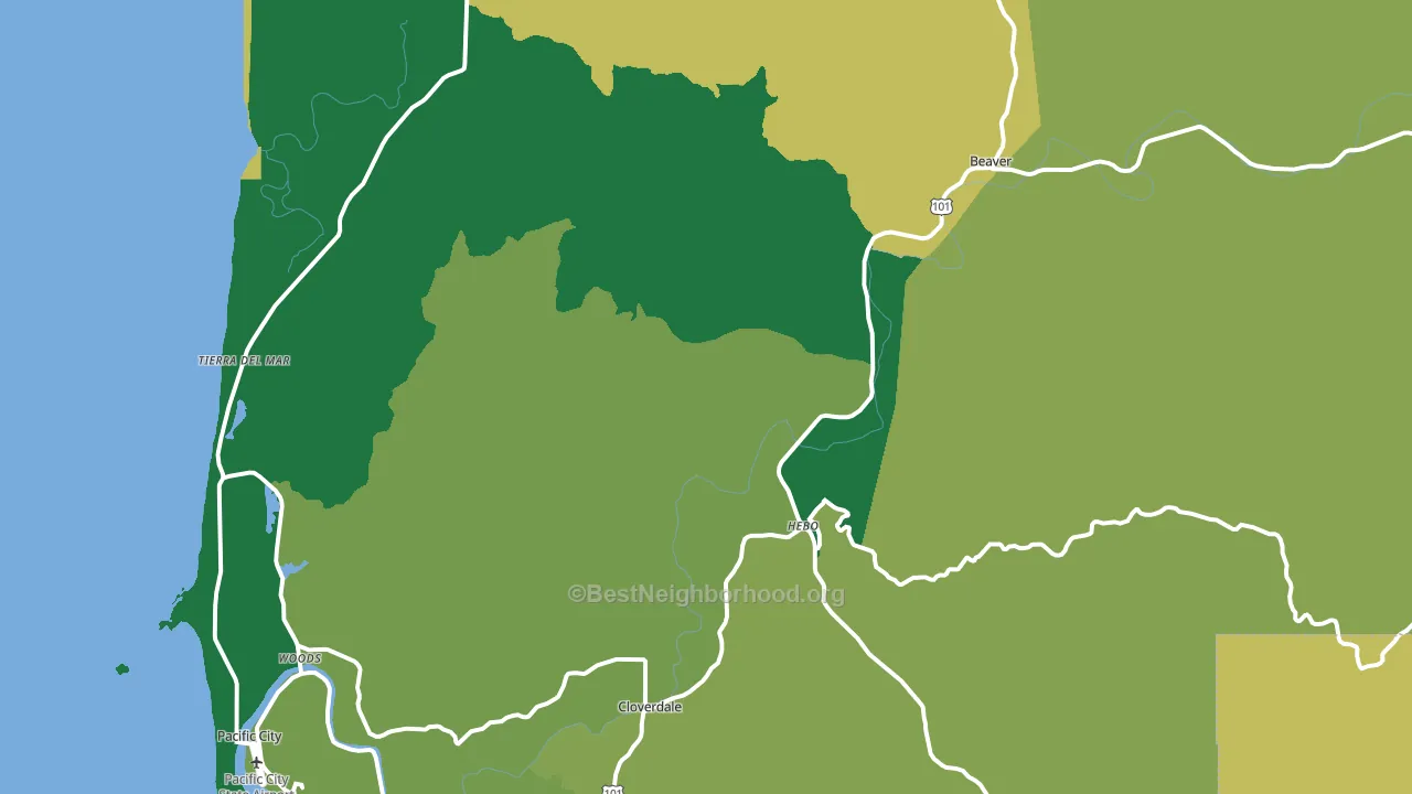 97112, OR block-group voter-turnout map