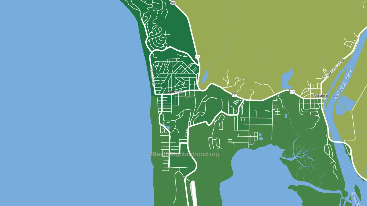 97130, OR block-group voter-turnout map