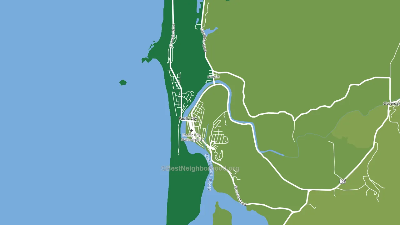 97135, OR block-group voter-turnout map