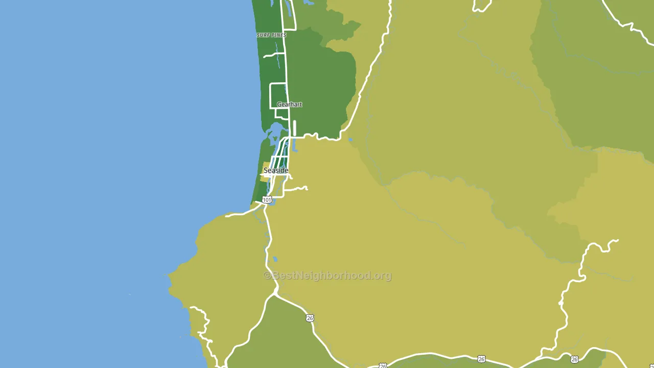 97138, OR block-group voter-turnout map