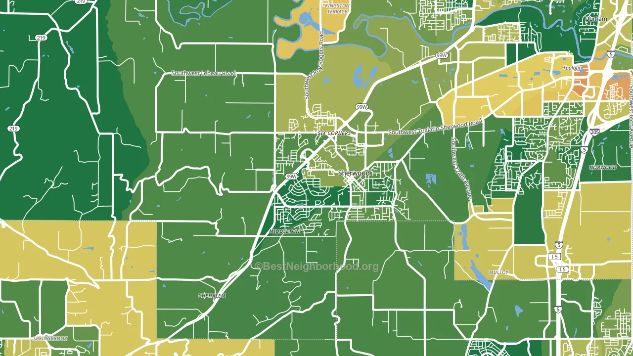 97140, OR block-group voter-turnout map
