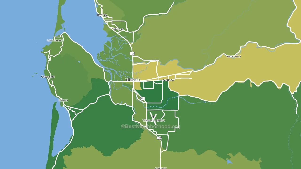 97141, OR block-group voter-turnout map