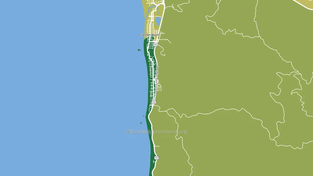 97145, OR block-group voter-turnout map