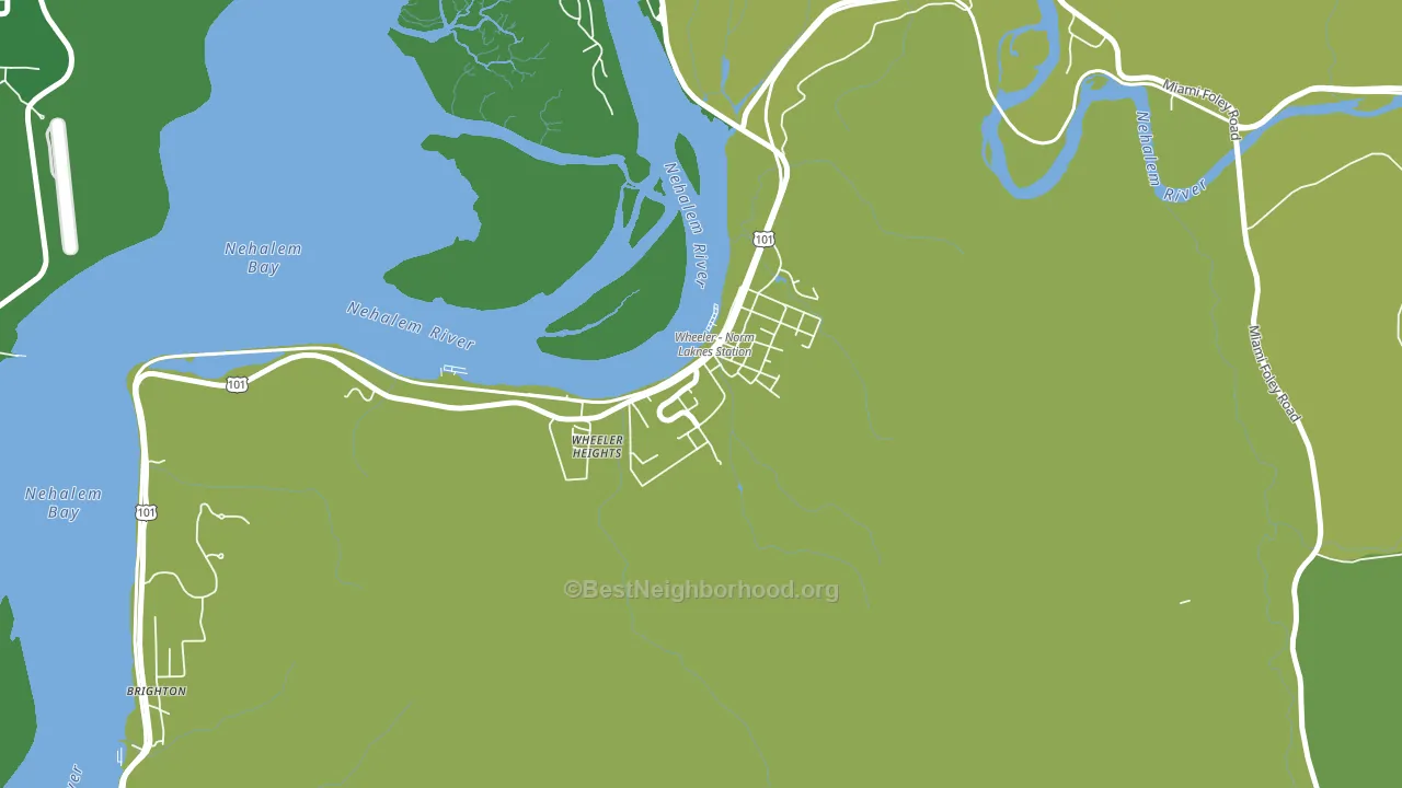 97147, OR block-group voter-turnout map