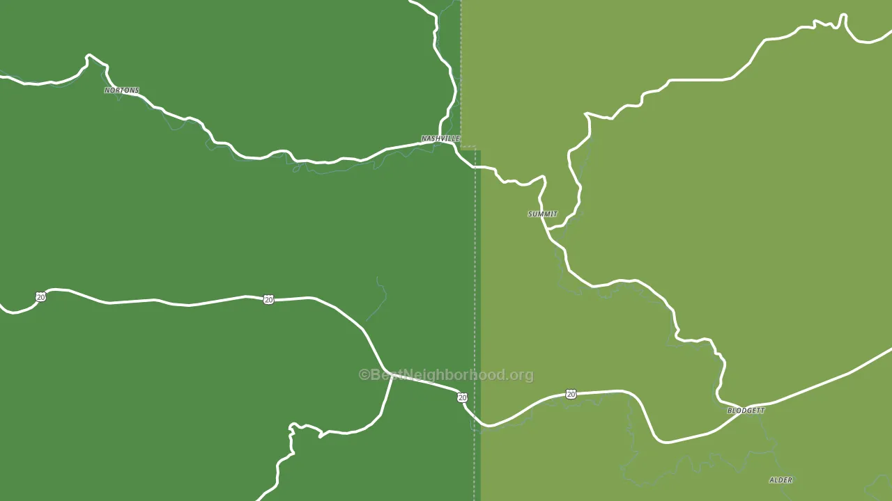 97326, OR block-group voter-turnout map