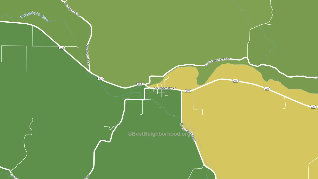 97336, OR block-group voter-turnout map
