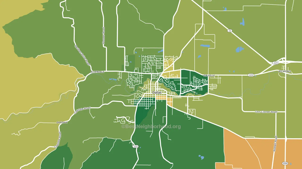 97338, OR block-group voter-turnout map